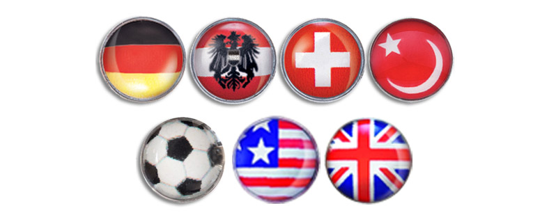 Fan earrings and pins 2014 Soccer World Cup: Fan Earrings and Pins